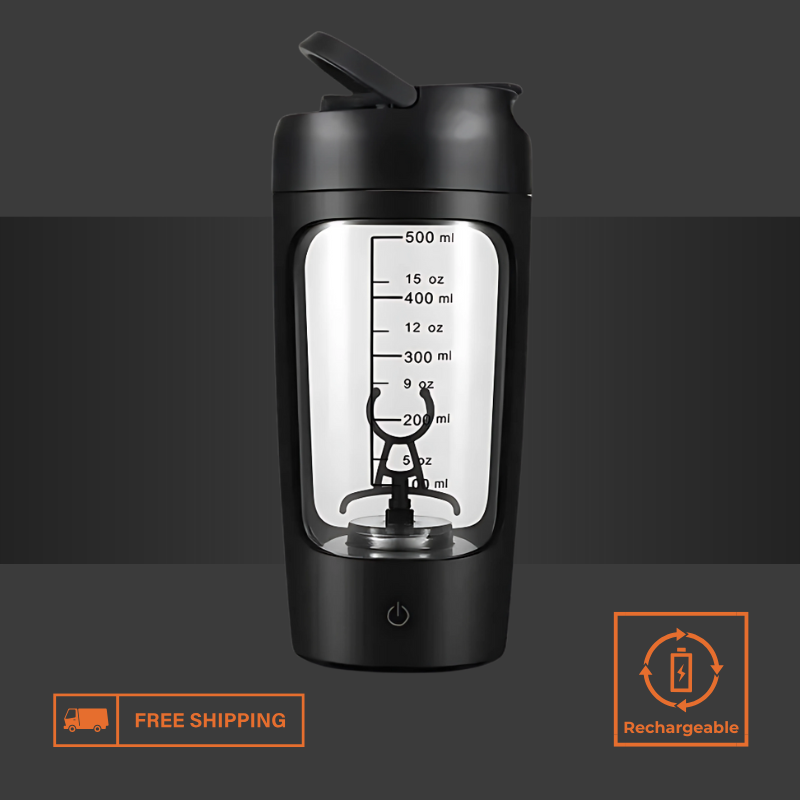 Rechargeable Electric Protein Shaker – Recharge. Blend. Go.