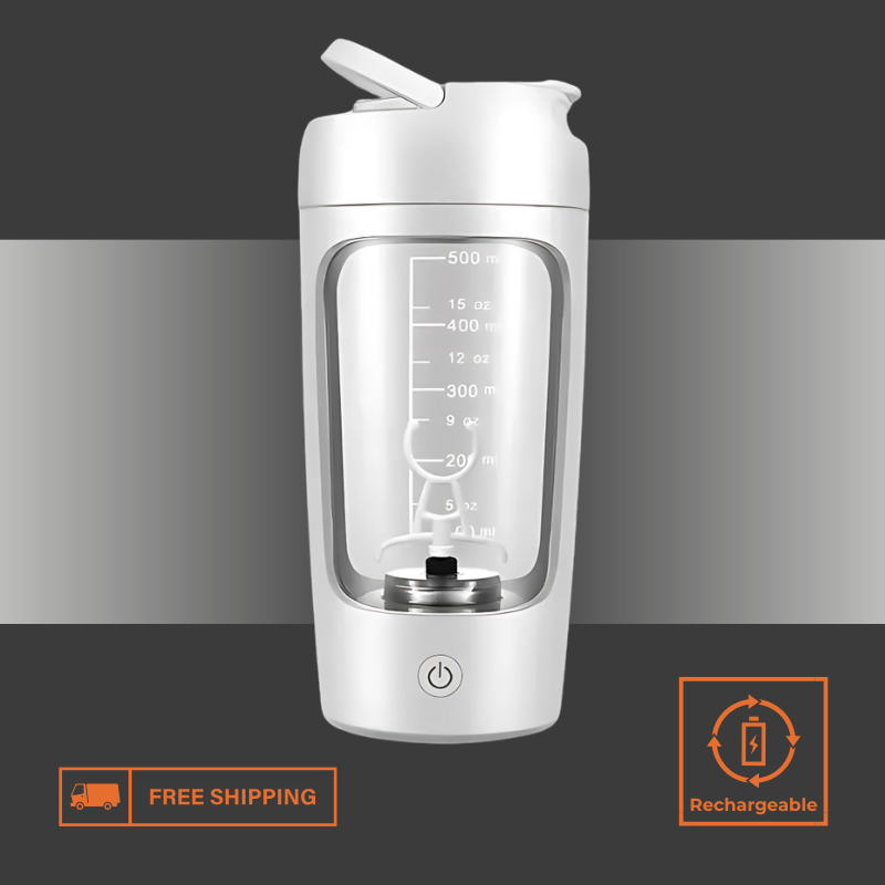 Rechargeable Electric Protein Shaker – Recharge. Blend. Go.