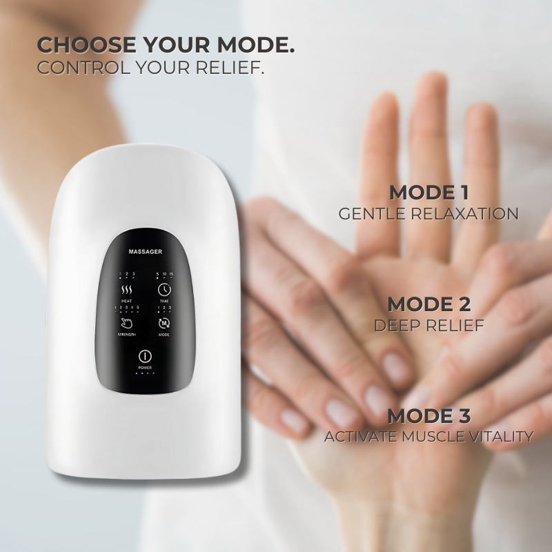 Cordless Hand Massager – Gentle Compression & Heat for Daily Comfort