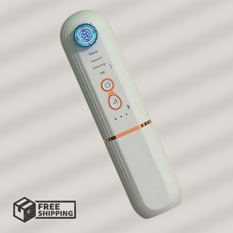 DeepClean Pore Cleaner – Hot & Cold Blackhead Remover with LED Light Therapy