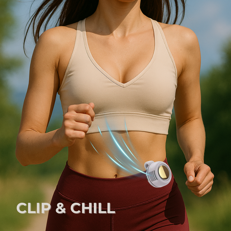 Bladeless Mini Clip Fan – Stay Cool. Anywhere. Anytime.