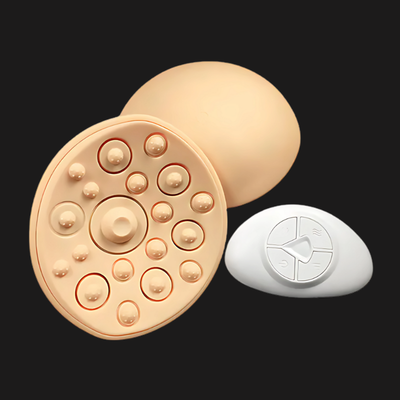 Electric Breast Massager – Heat & Vibration Therapy for Women's Self-Care