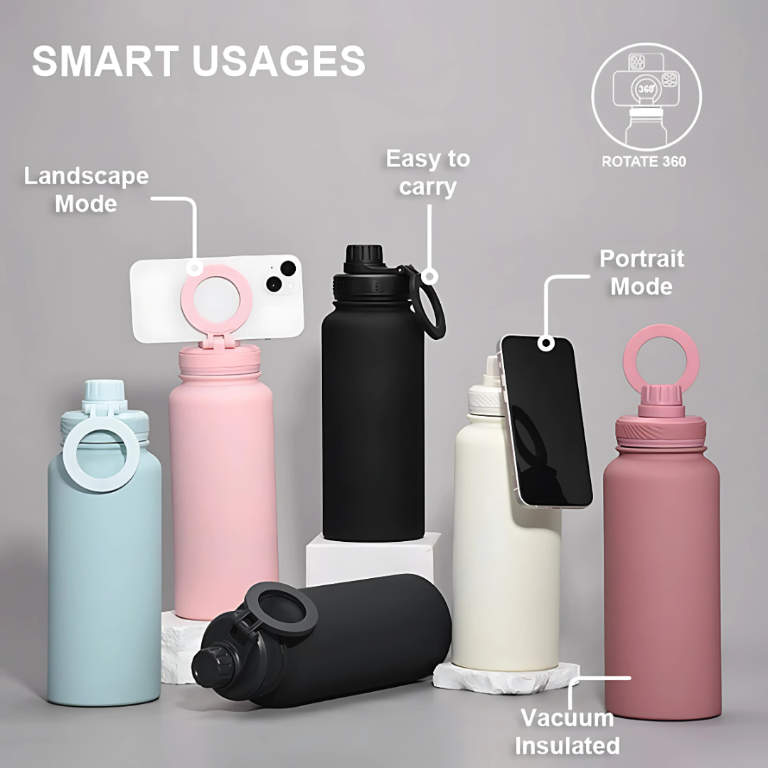 Influence Stainless Steel Bottle 34 oz / 1L – Hydrate. Hold. Hustle.