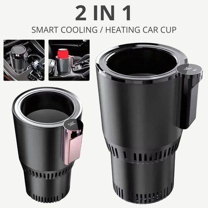 Smart 2-in-1 Car Cup Holder — Heat or Chill in Minutes
