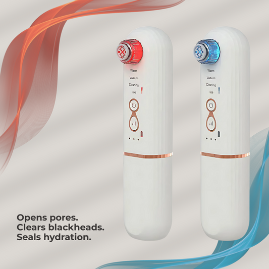DeepClean Pore Cleaner – Hot & Cold Blackhead Remover with LED Light Therapy