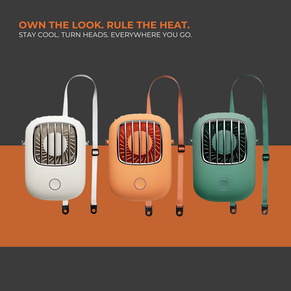 RetroCool Mini Fan – Portable Neck & Desk Breeze