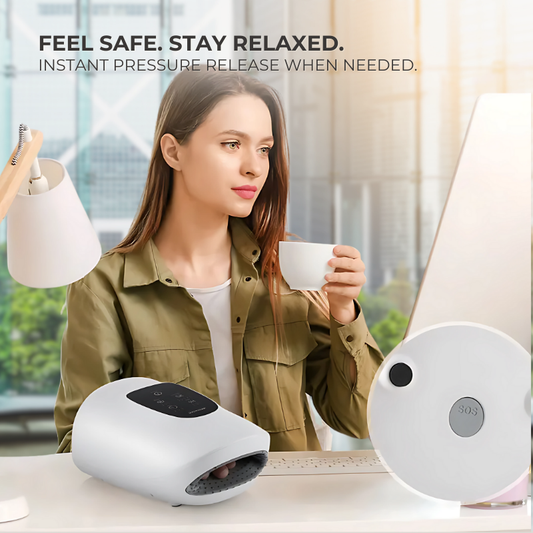 Cordless Hand Massager – Gentle Compression & Heat for Daily Comfort