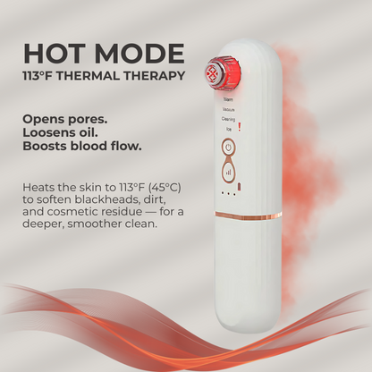 DeepClean Pore Cleaner – Hot & Cold Blackhead Remover with LED Light Therapy