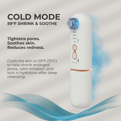 DeepClean Pore Cleaner – Hot & Cold Blackhead Remover with LED Light Therapy