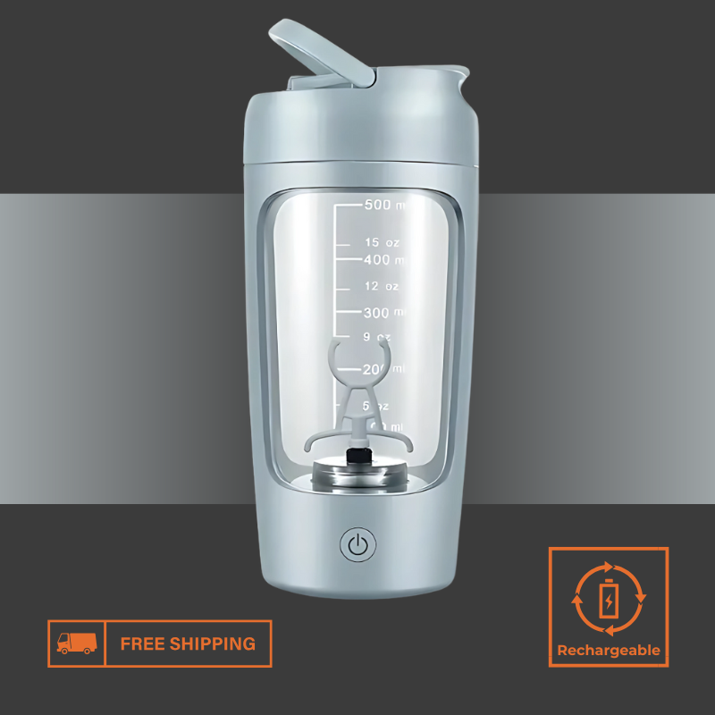 Rechargeable Electric Protein Shaker – Recharge. Blend. Go.