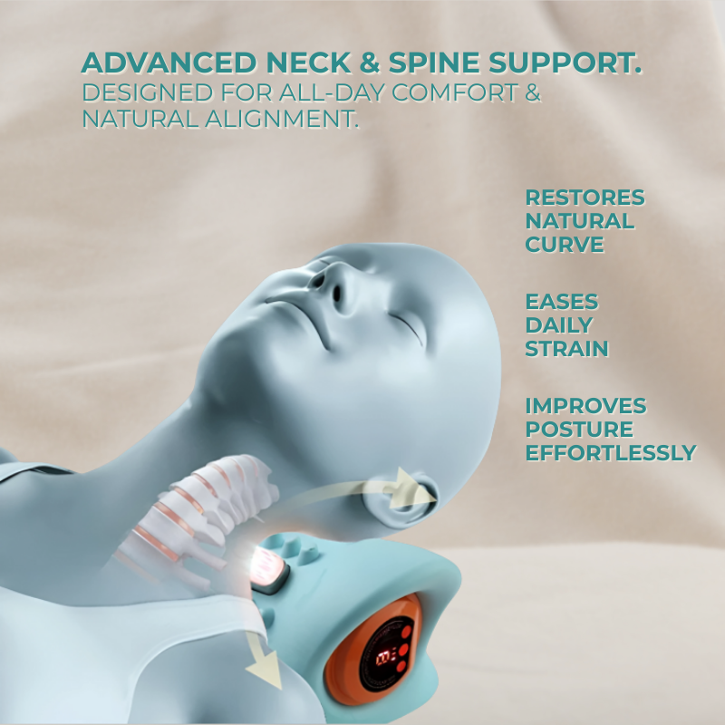 Smart Neck Massager Pillow – Melt Stress & Recharge Anywhere