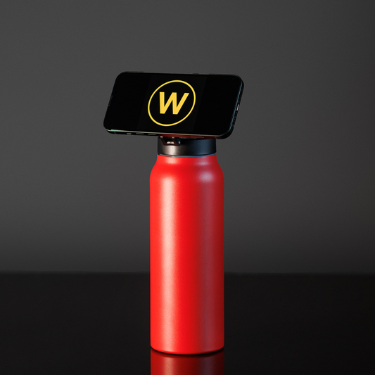 FitMag Trinkflasche mit Magnetischer Handyhalterung